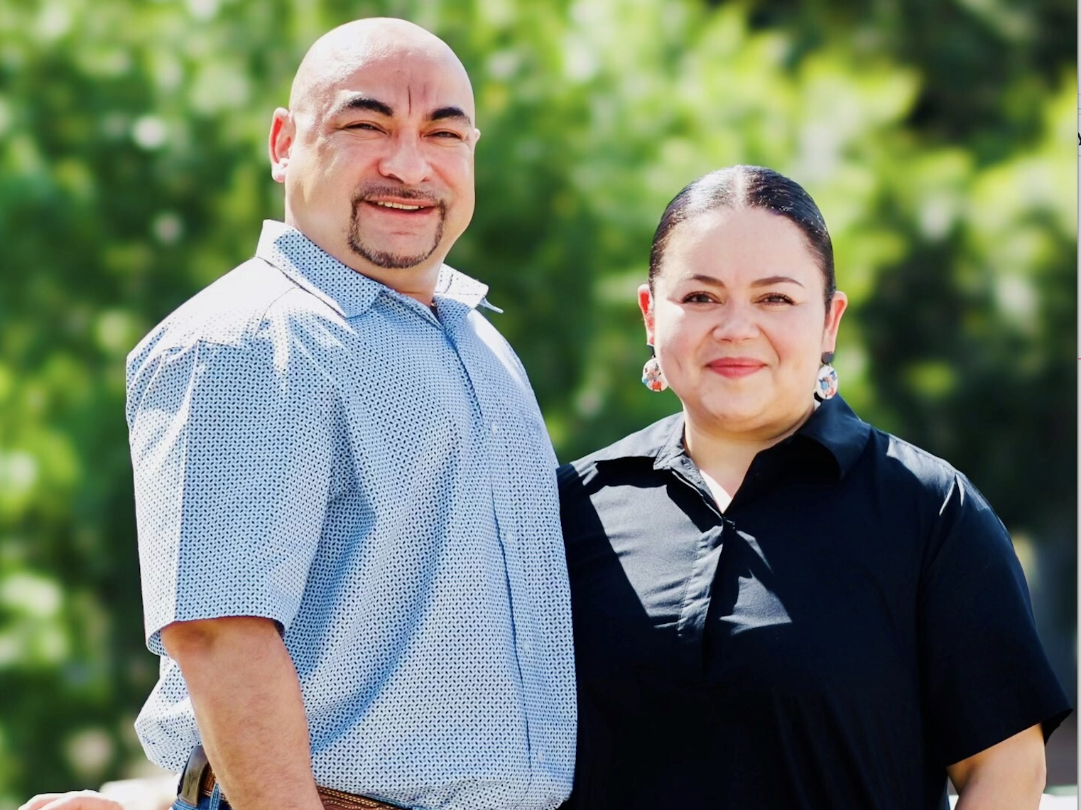 CBAC car in front of shop
