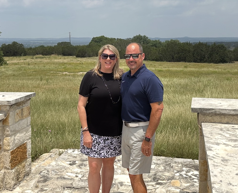 CBAC car in front of shop