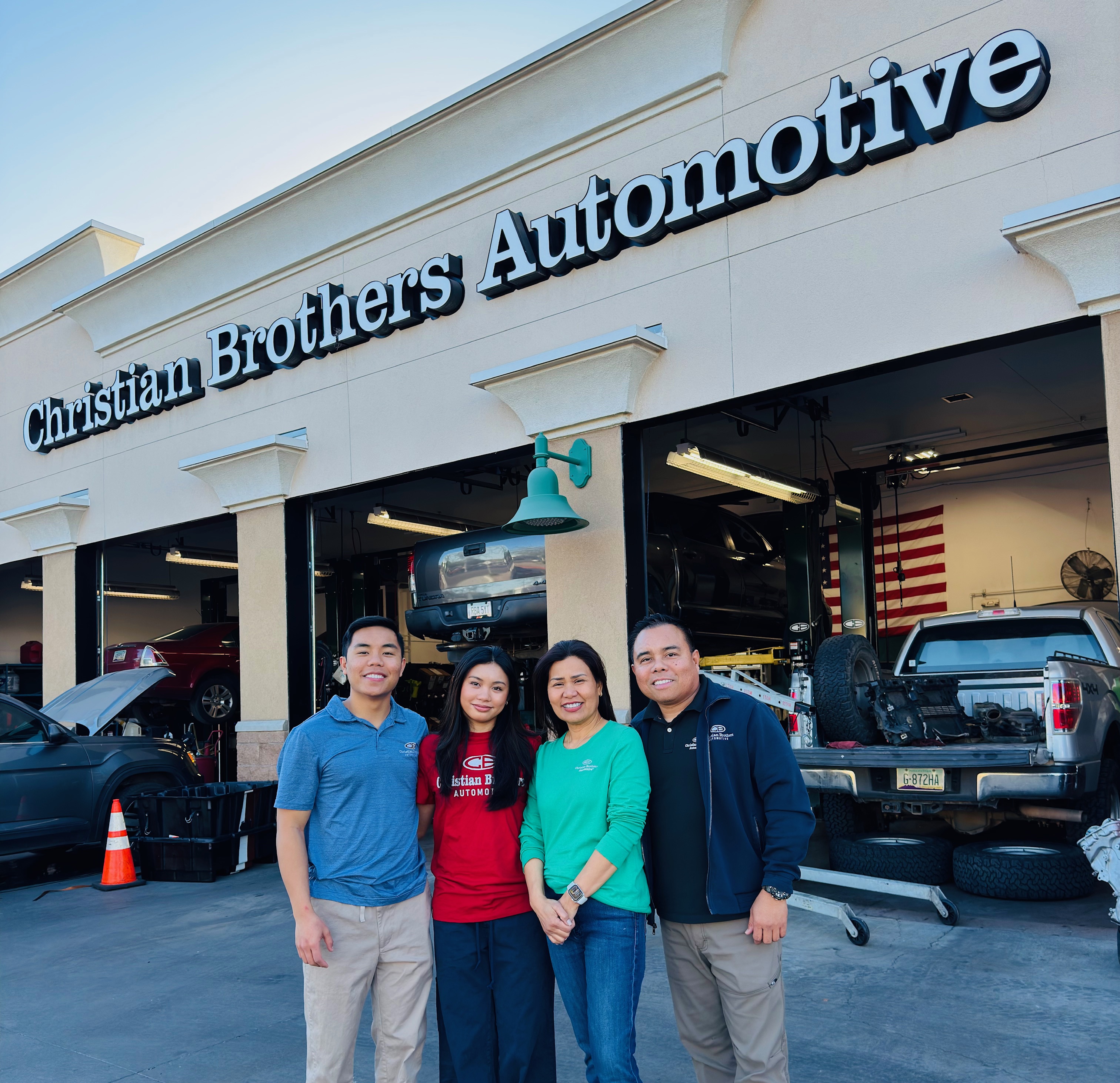 CBAC car in front of shop
