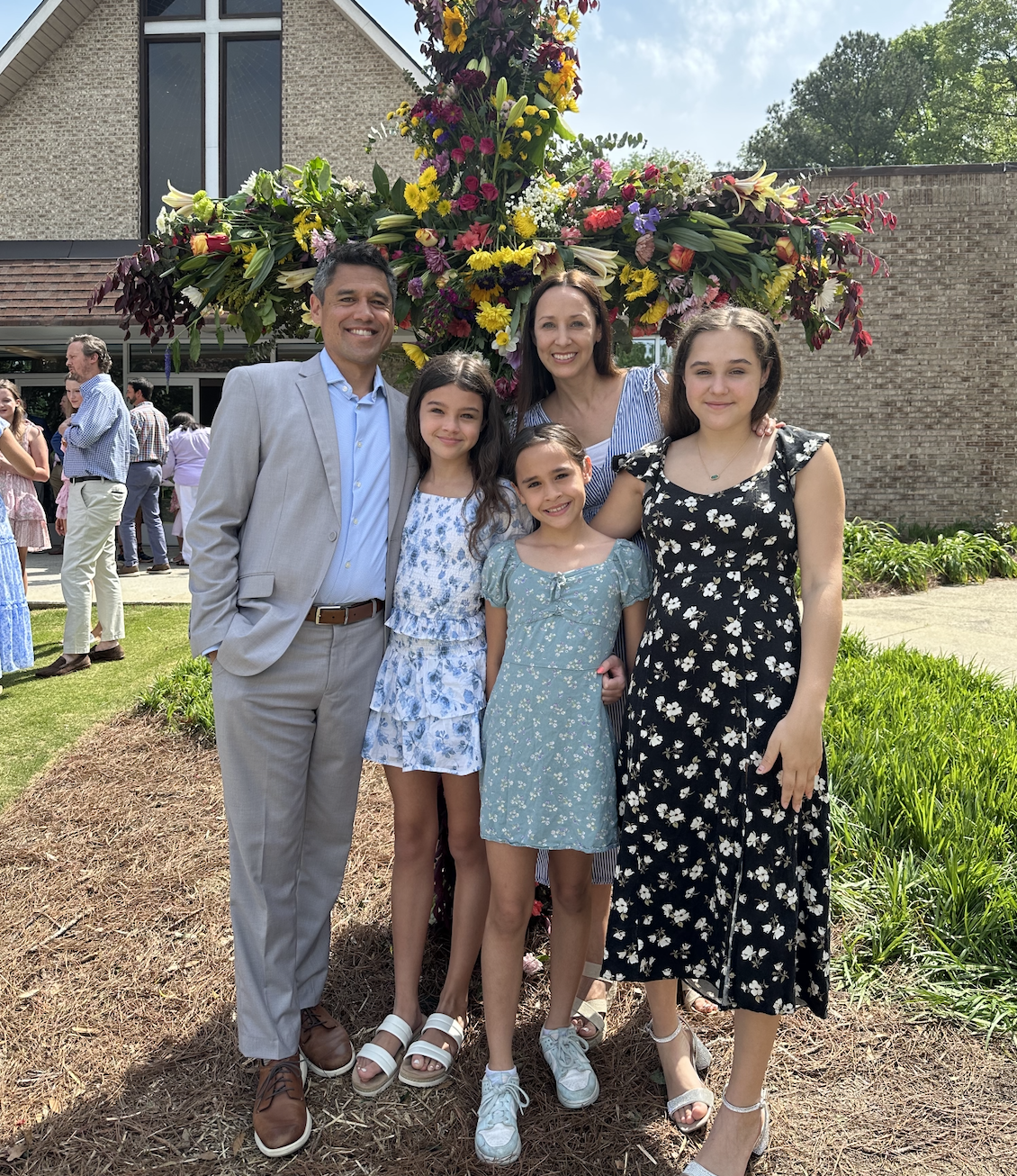 CBAC car in front of shop