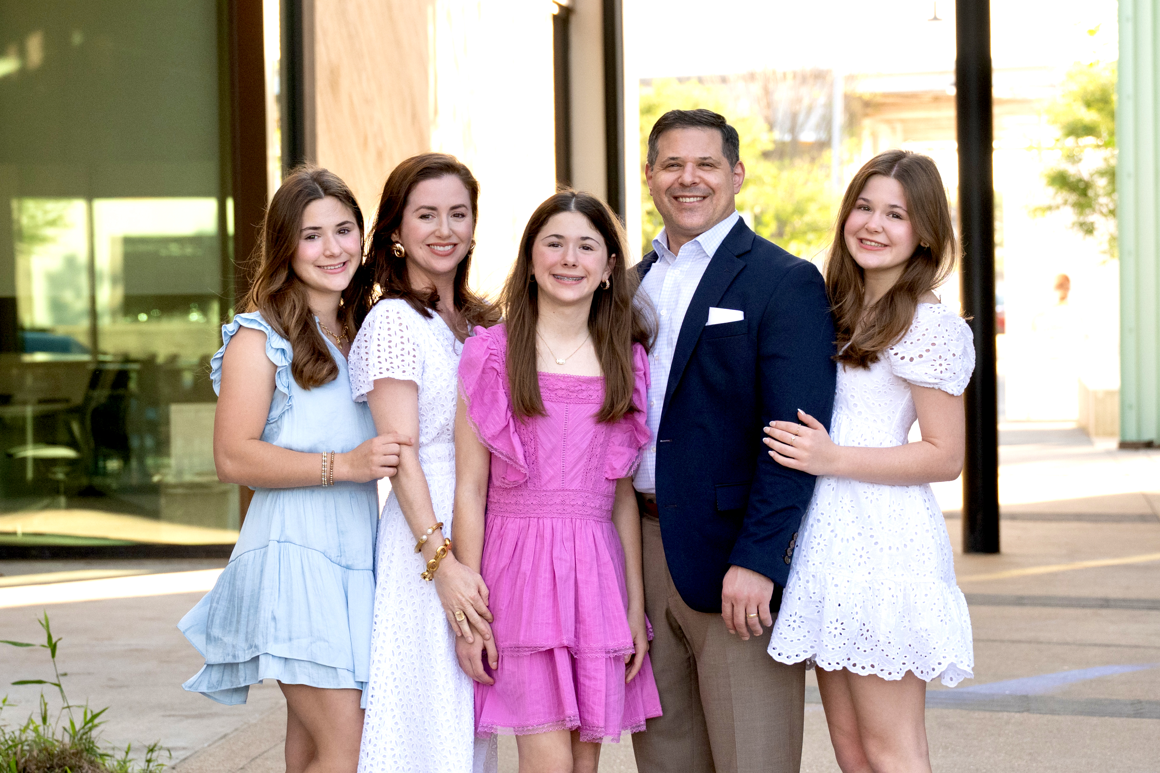 CBAC car in front of shop